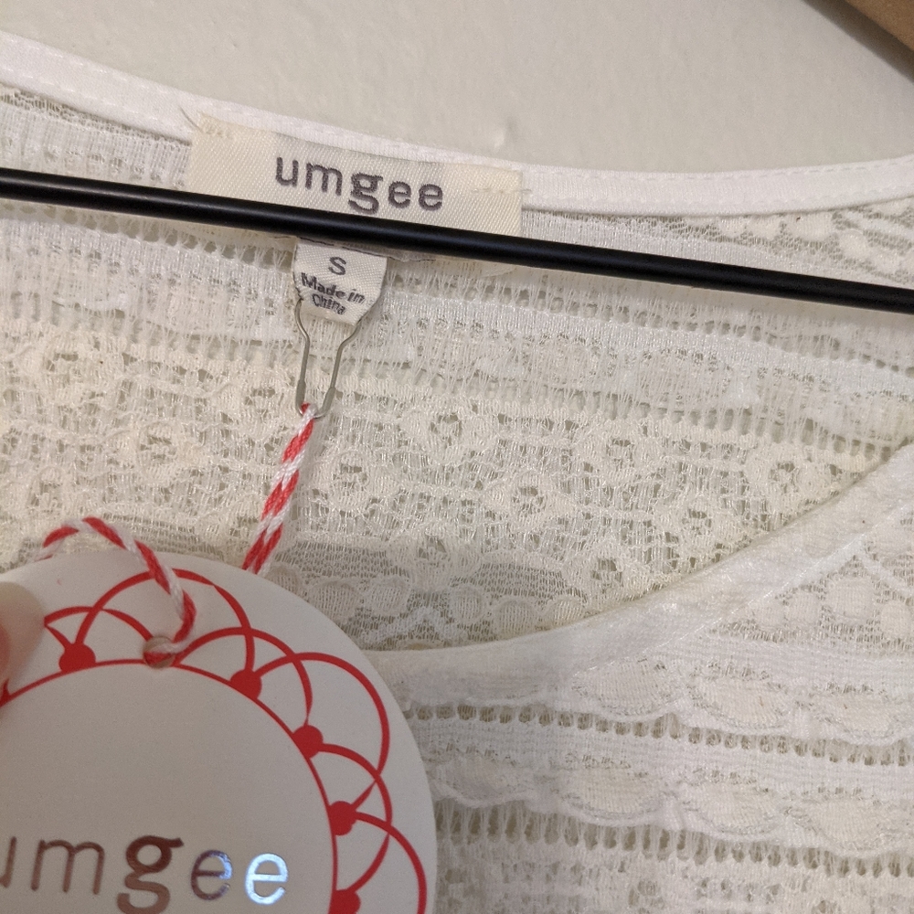 Umgee Oversized Boho Ruffle Blouse size Small - Picture 8 of 8